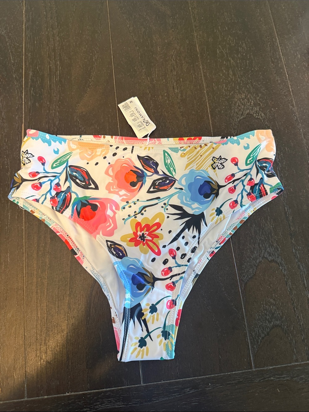 Floral High-Cut Bikini Bottoms - Multicolor